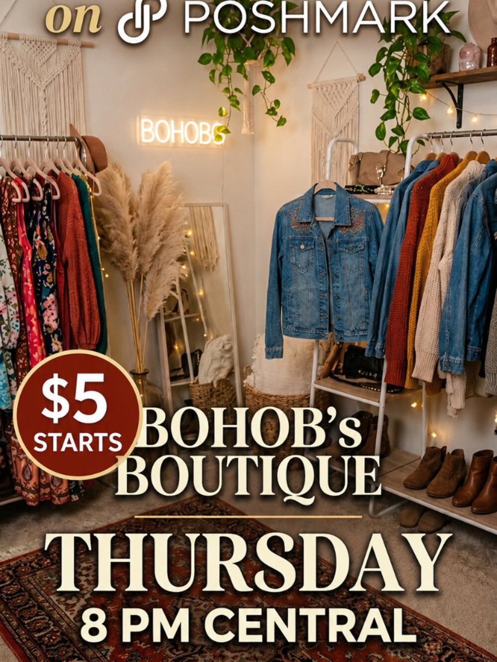 Boho Summer Live $5 Starts....